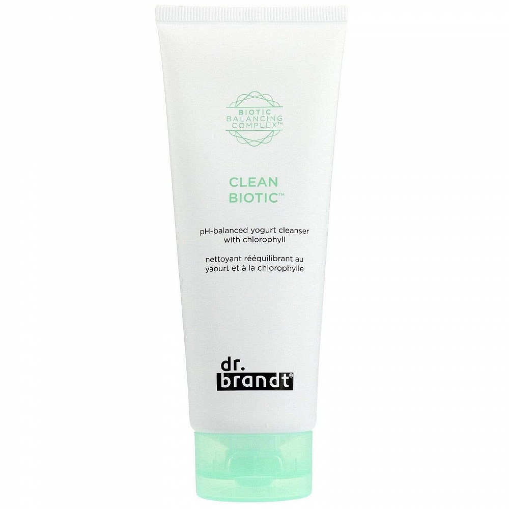Йогурт для снятия макияжа с хлорофиллом и антиоксидантами Clean Biotic pH-balanced Yogurt Cleanser With Chlorophyll, Dr.Brandt