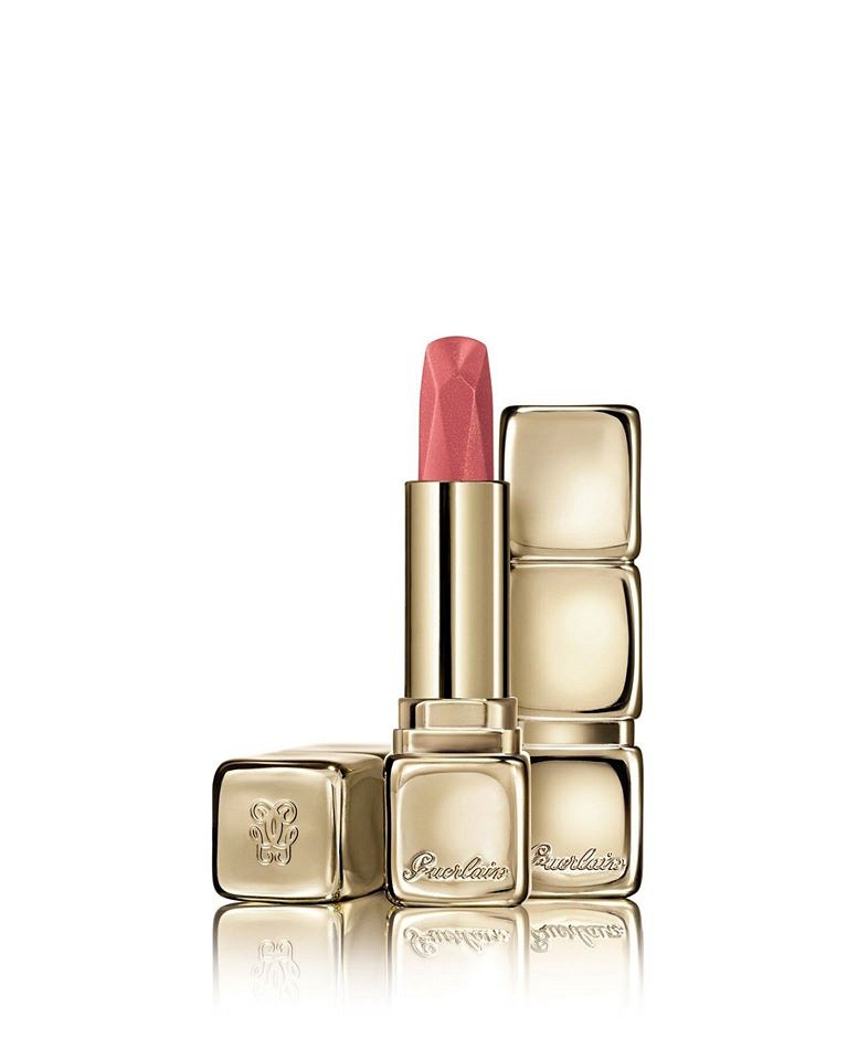 Лимитированная помада KissKiss в мерцающем оттенке № 544 Peachy Gem, Guerlain
