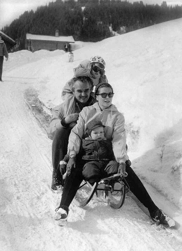 Грейс Келли с семьей