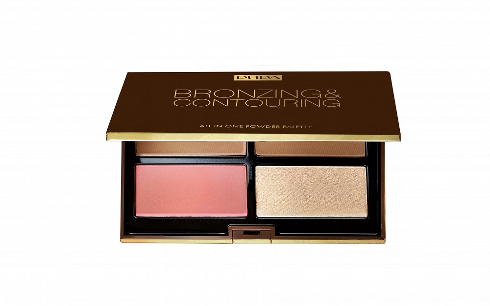 Палета для контуринга Bronzing Contouring Powder Palette, Pupa