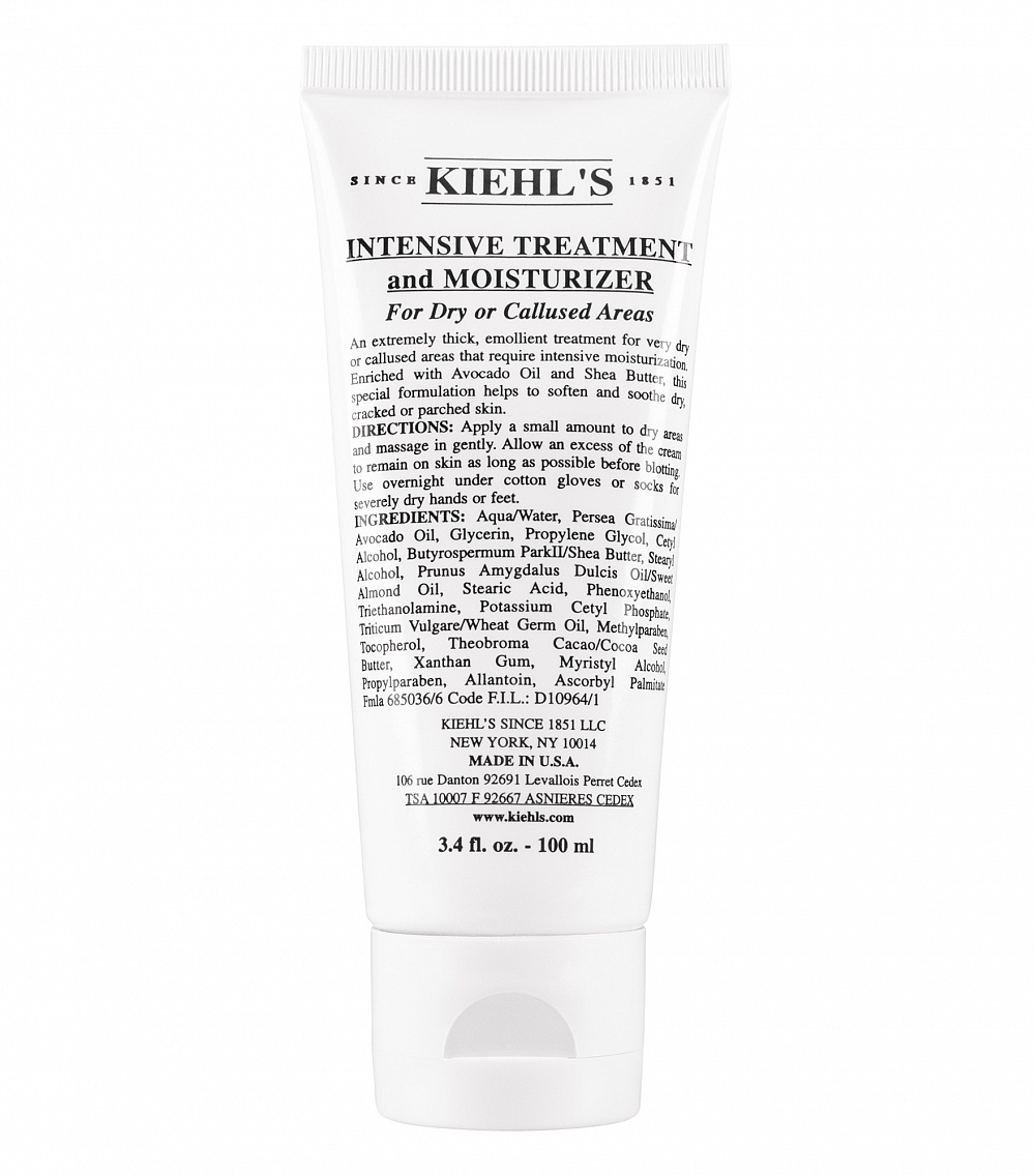 Уход за сухими и огрубевшими участками кожи Intensive Treatment and Moisturizer for Dry or Callused Areas, Kiehl’s