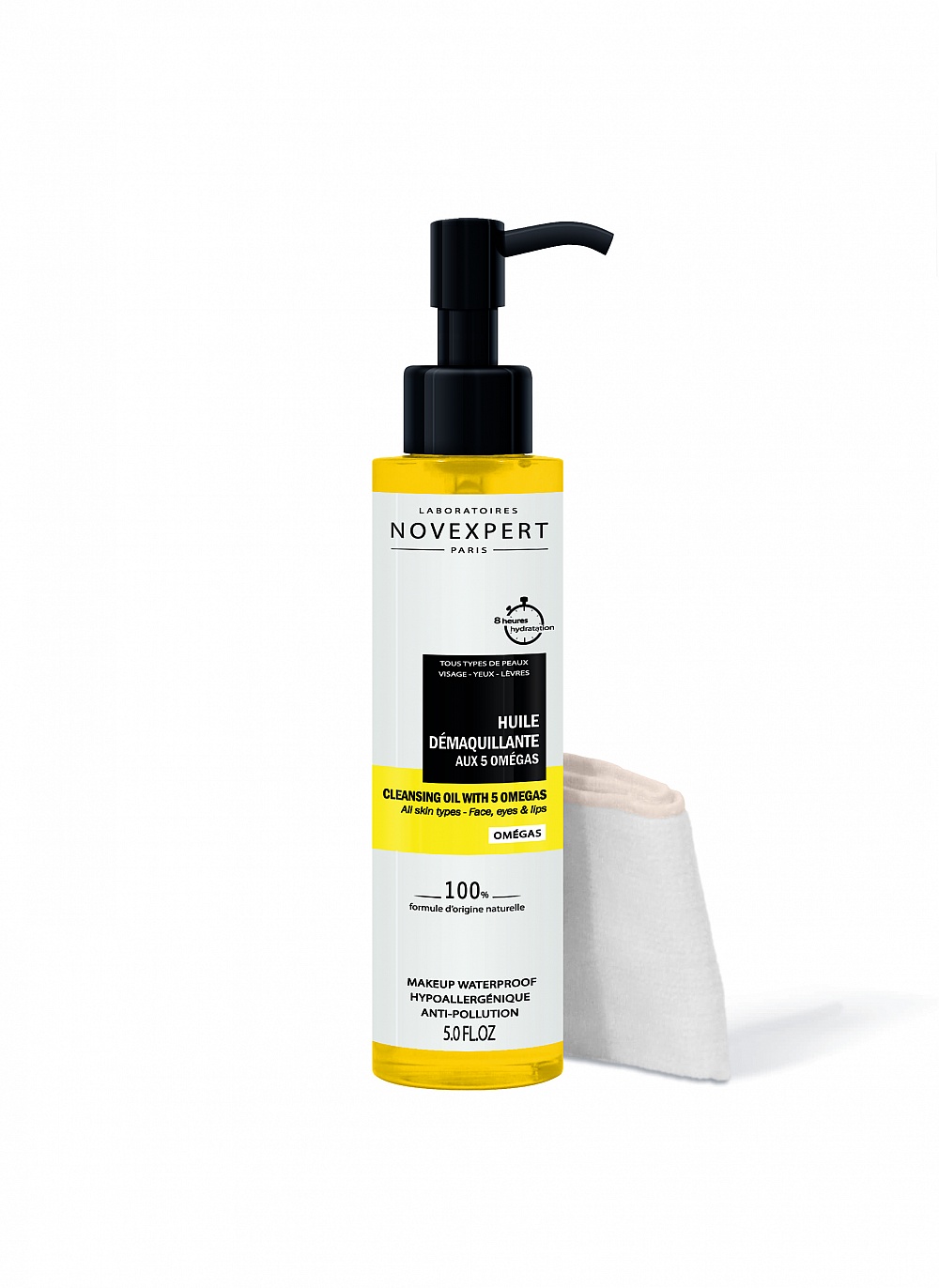 Очищающее масло с омега кислотамиCleansing Oil with 5 Omegas (с сертификатом EcoCert Cosmos Organic), Novexpert