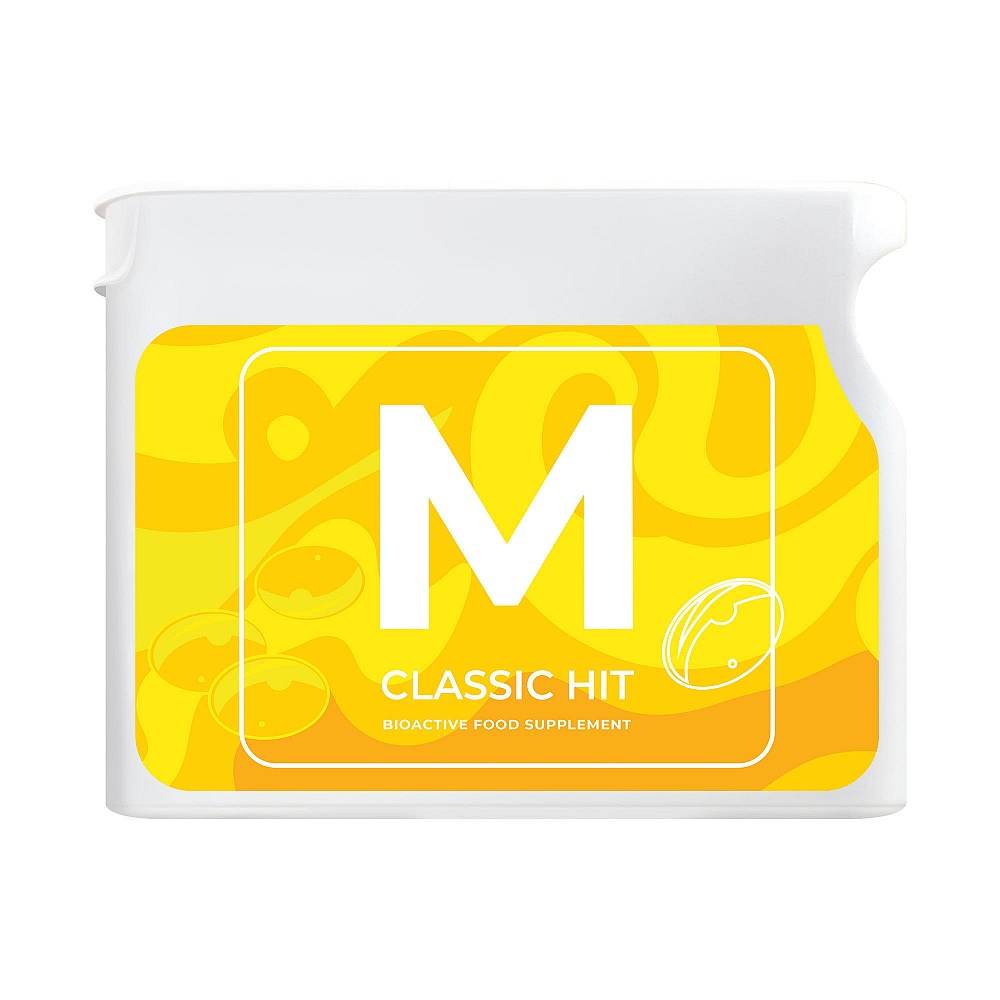 Продукт M – комплекс уникальных фракций полиненасыщенных жирных кислот (ПНЖК), необходимых для нормальной работы всех органов и систем, в первую очередь — сердца, сосудов, мозга и кожи. ПНЖК обладают уникальным свойством улучшать структуру и сохранять целостность клеток. Таким образом, жизнь клетки продлевается, а процесс старения замедляется.