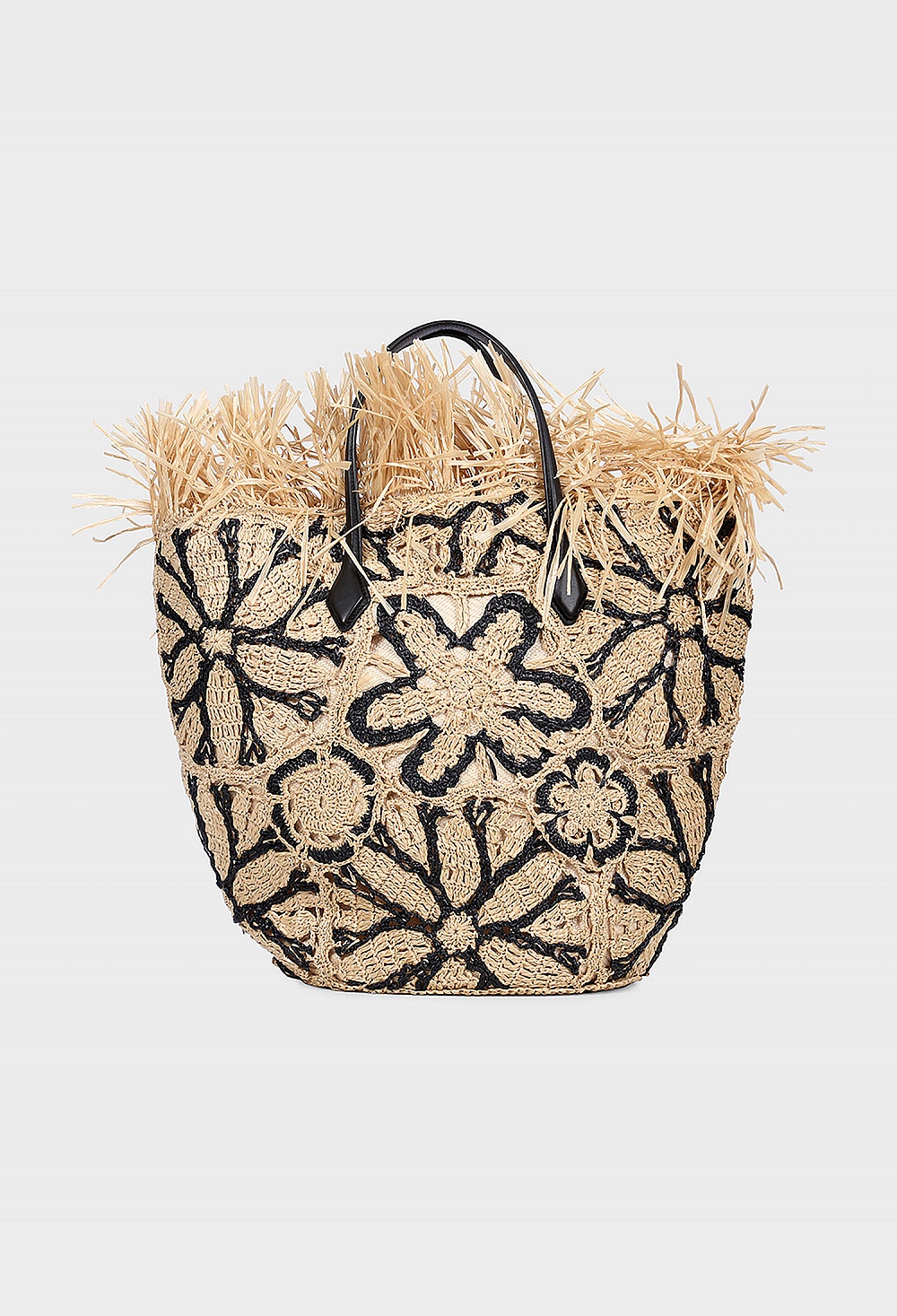 Соломенная сумка Oscar de la Renta