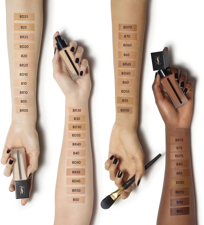 Стойкая тональная основа Yves Saint Laurent All Hours Encre de Peau Foundation