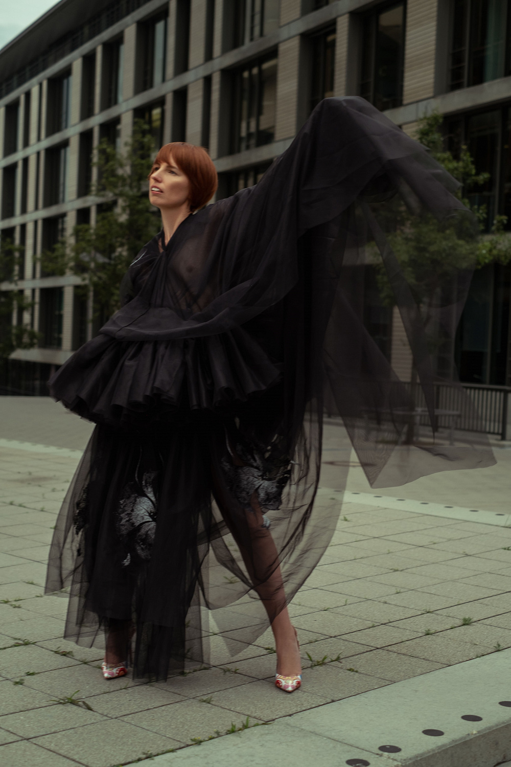 Tatiana Grimmet. Платье, Olena Dats’, обувь, Christian Louboutin