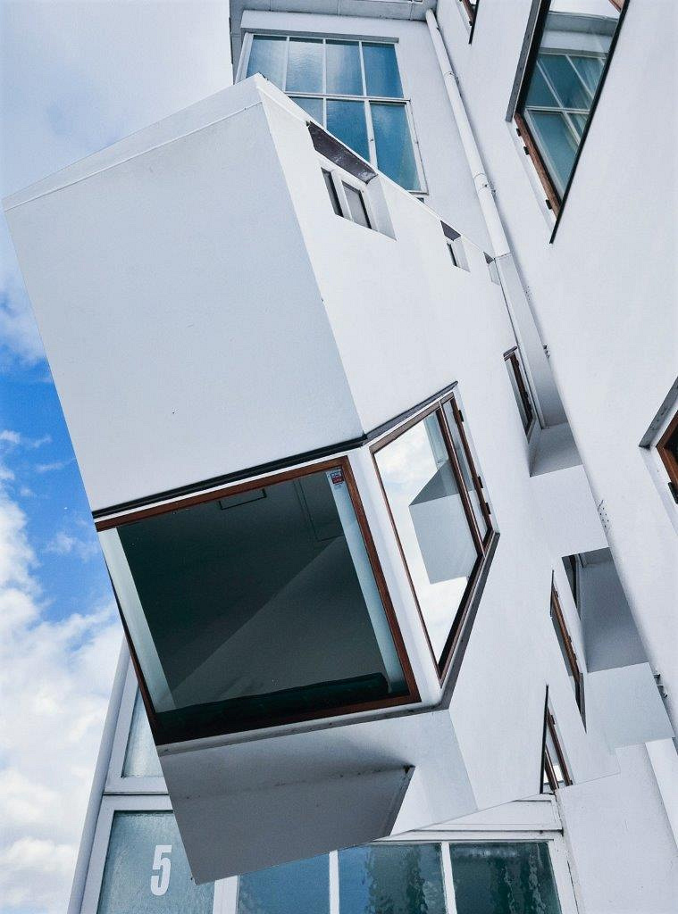 Из серии «Наш дом». Посвящение Арне Якобсенну, фотомонтаж, 2021