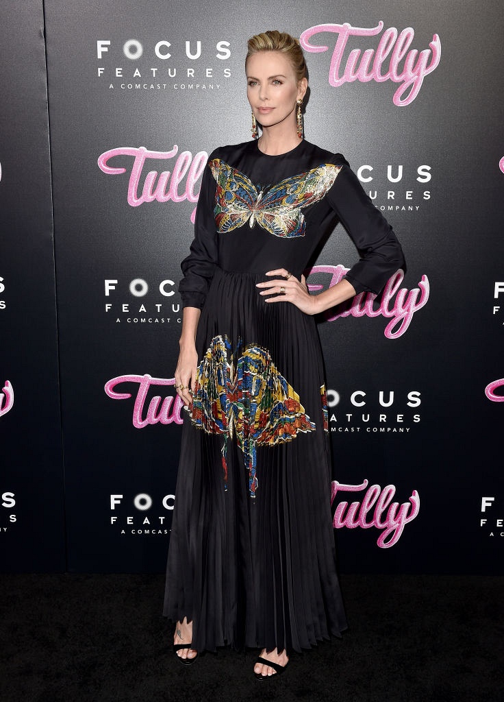 Шарлиз Терон на премьере фильма «Талли» 