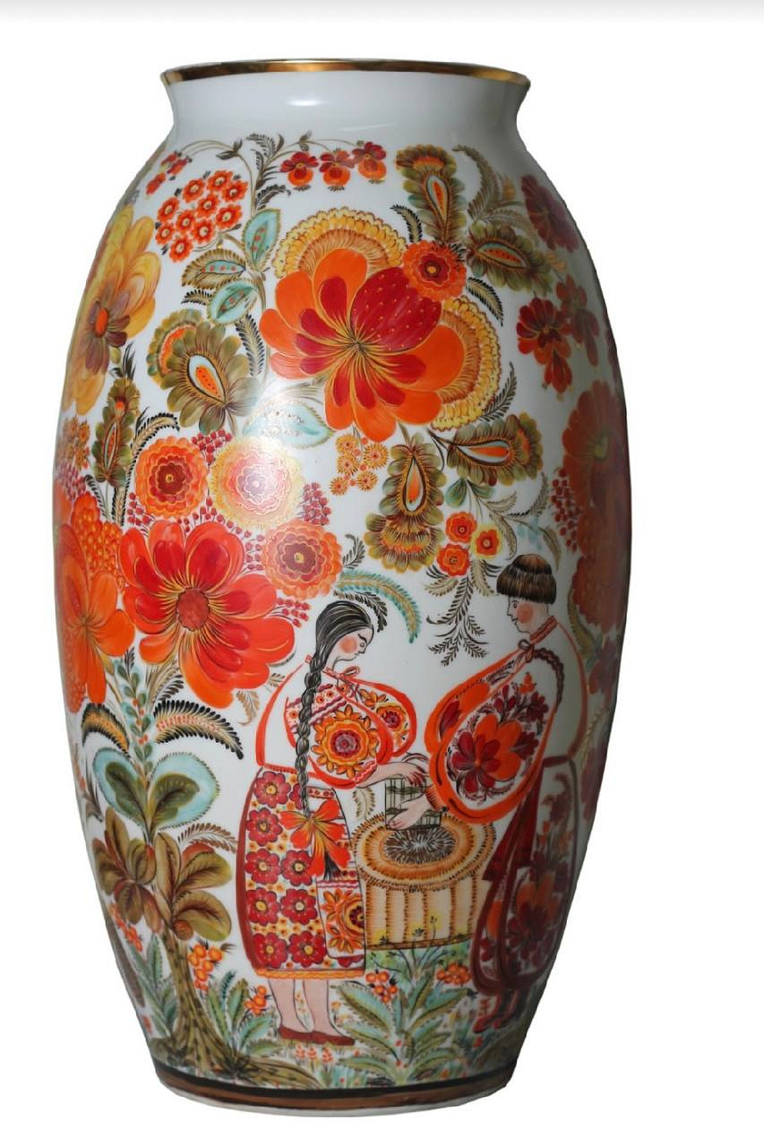 Ваза. Розпис М. Тимченко