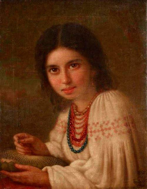 «Дівчина з соняхом», Микола Брянський