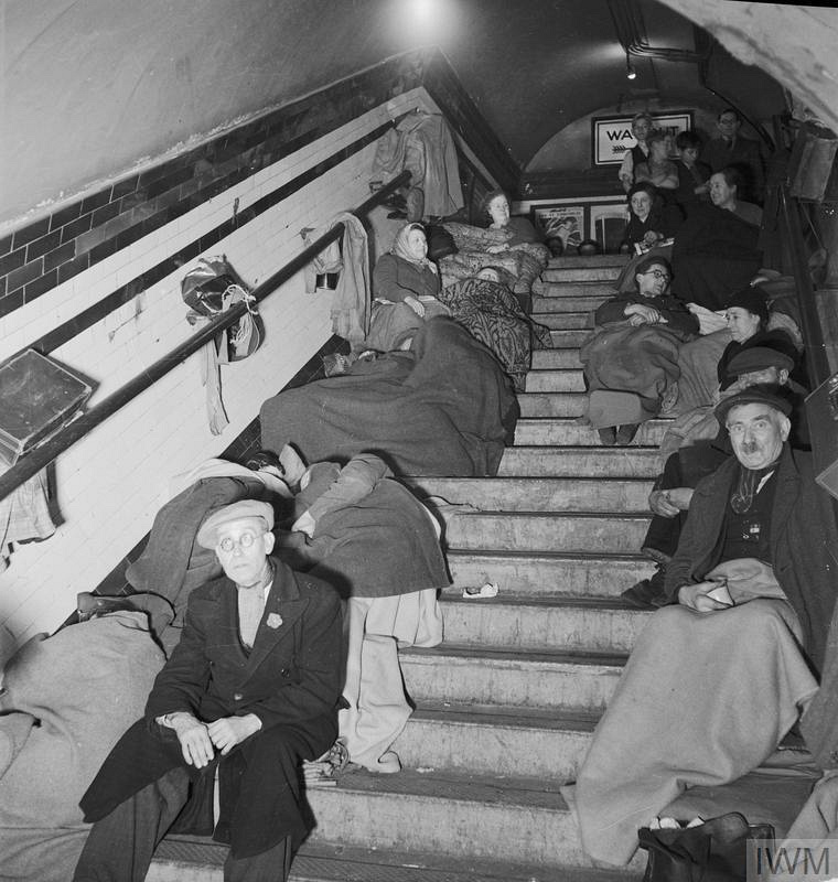 Фото з укриттів, зроблені в Лондоні Біллом Брандтом; листопад 1940 року / Imperial War Museums