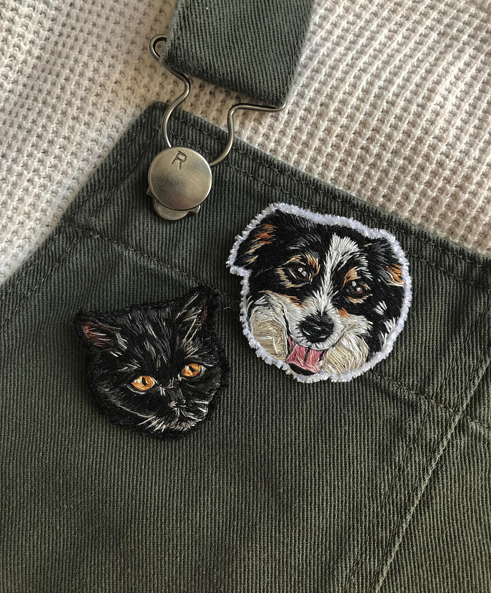 Вишиті портрети улюбленців Kontoor stitch