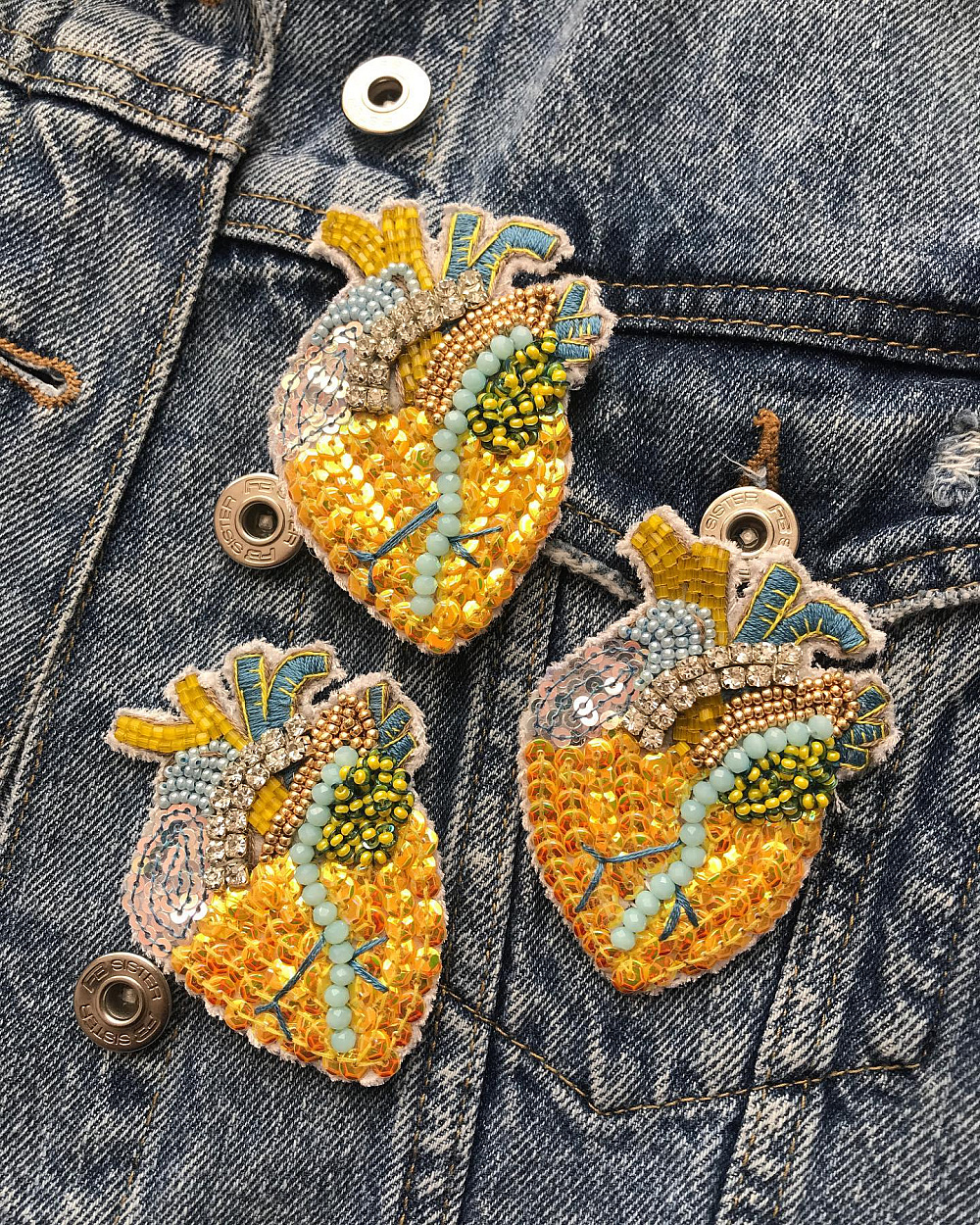 Брошка Kontoor stitch 