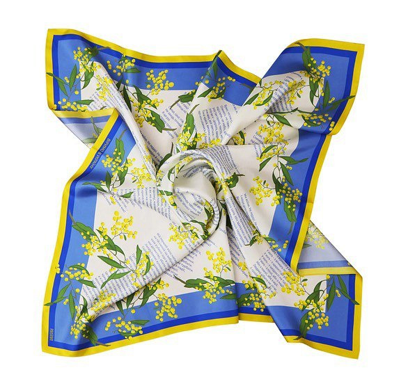 Шовкова хустка «Віримо в Україну» від Poustovit