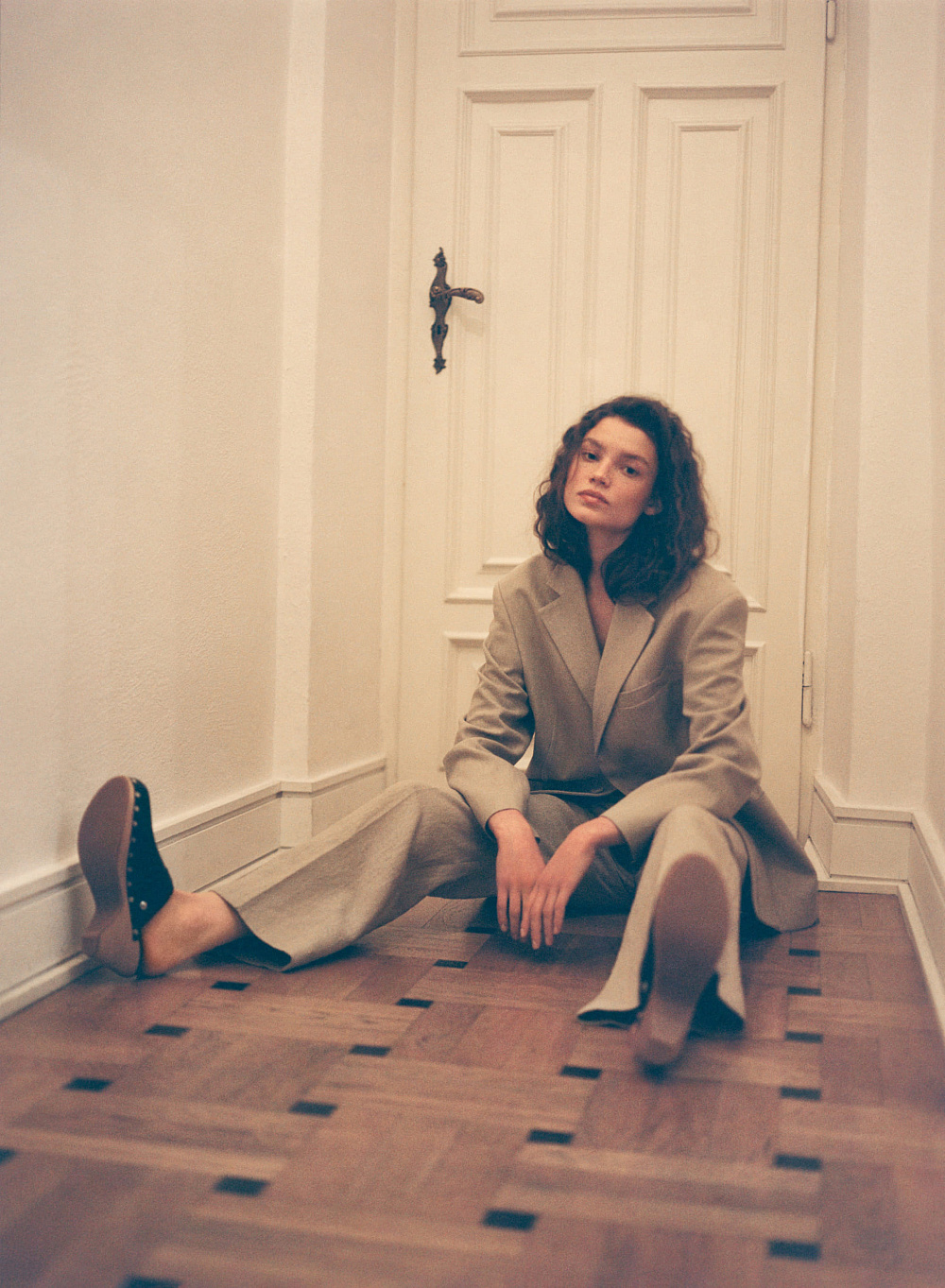 Blazer, trousers, JACQUEMUS; shoes, ISABEL MARANT