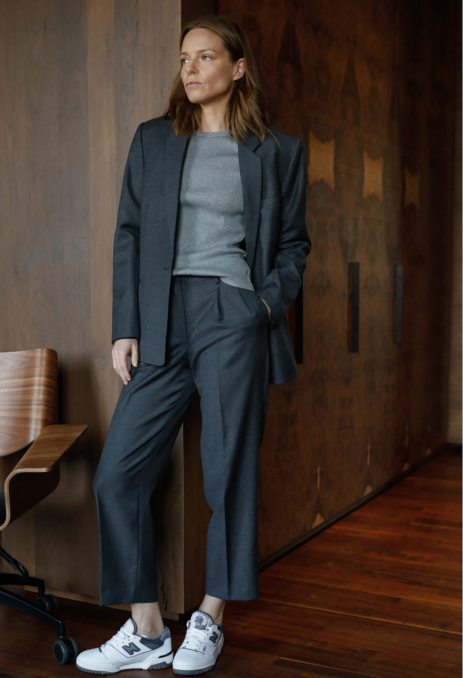 Сірий вовняний піджак Charlie