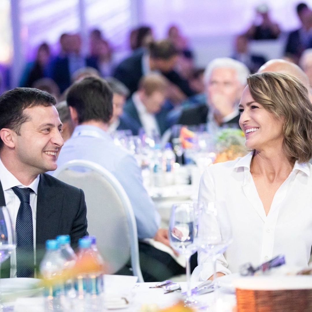 Володимир Зеленський та Робін Райт