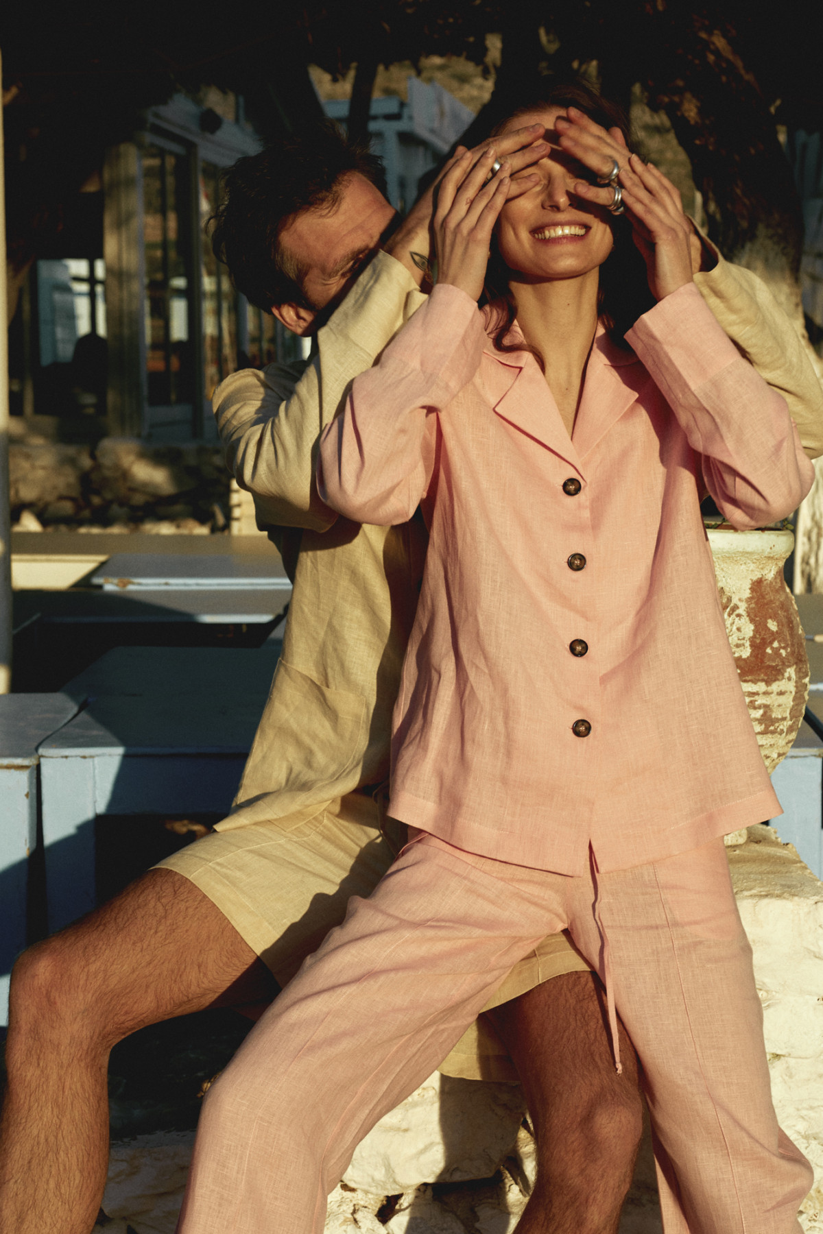 Таня Рубан и Денис Грищук в съемке бренда Sleeper