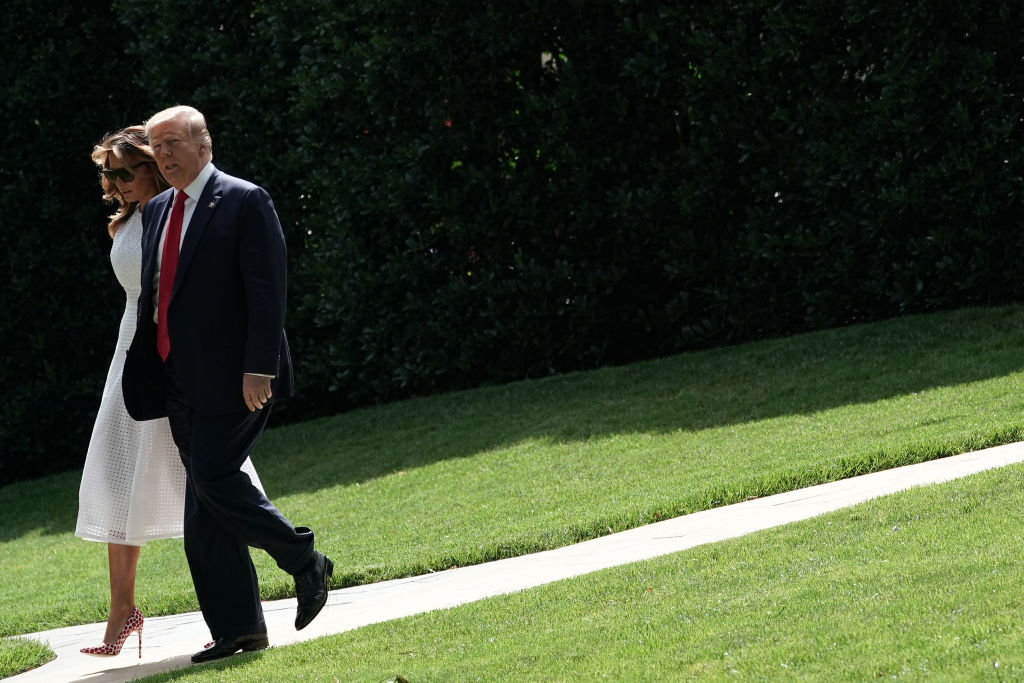 Мелания Трамп в платье с вышивкой