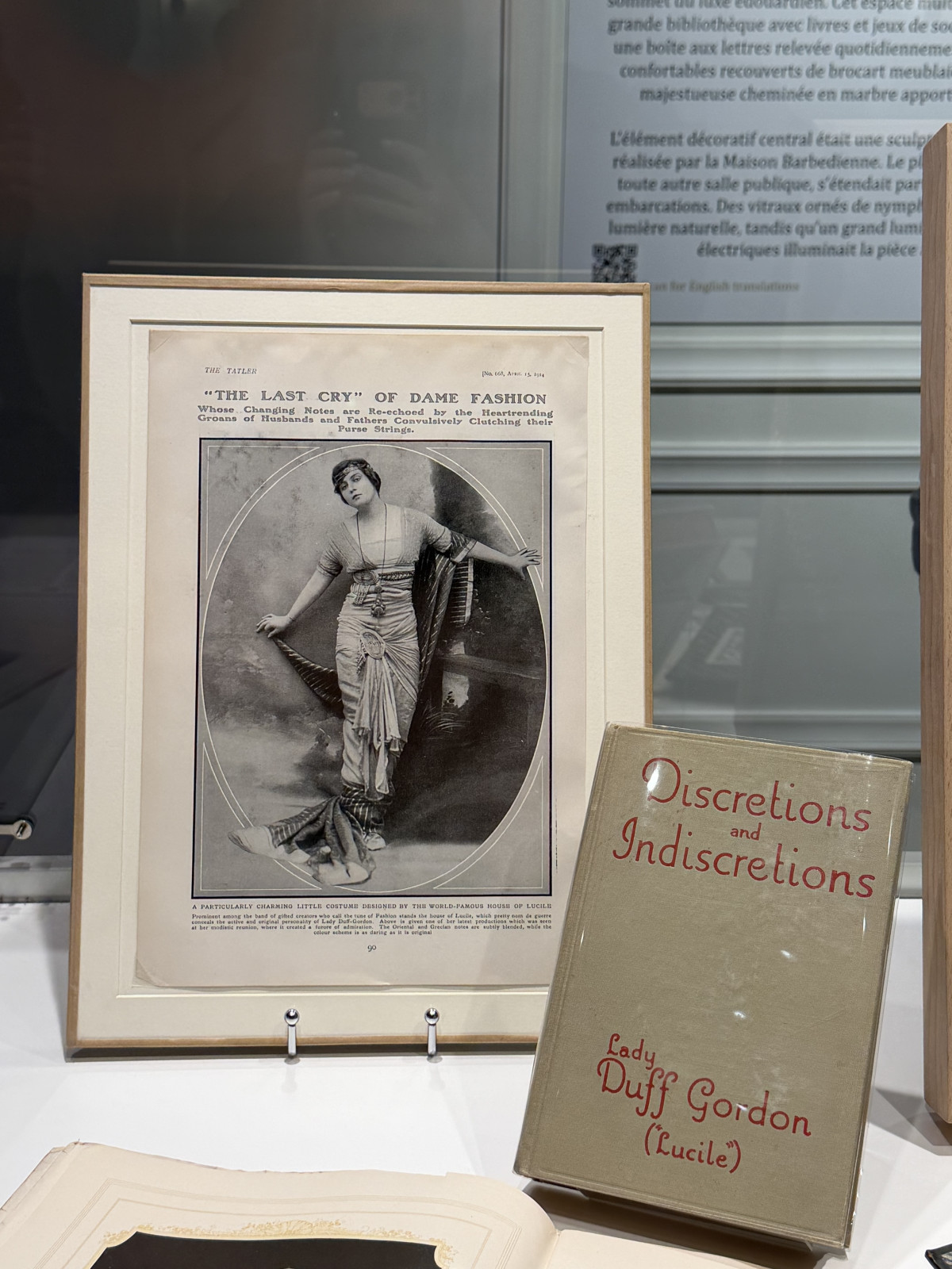Архіви та модні каталоги Lady Lucile Duff-Gordon - британської дизайнерки, піонерки сучасної моди й пасажирки «Титаніка», яка пережила катастрофу 1912 року