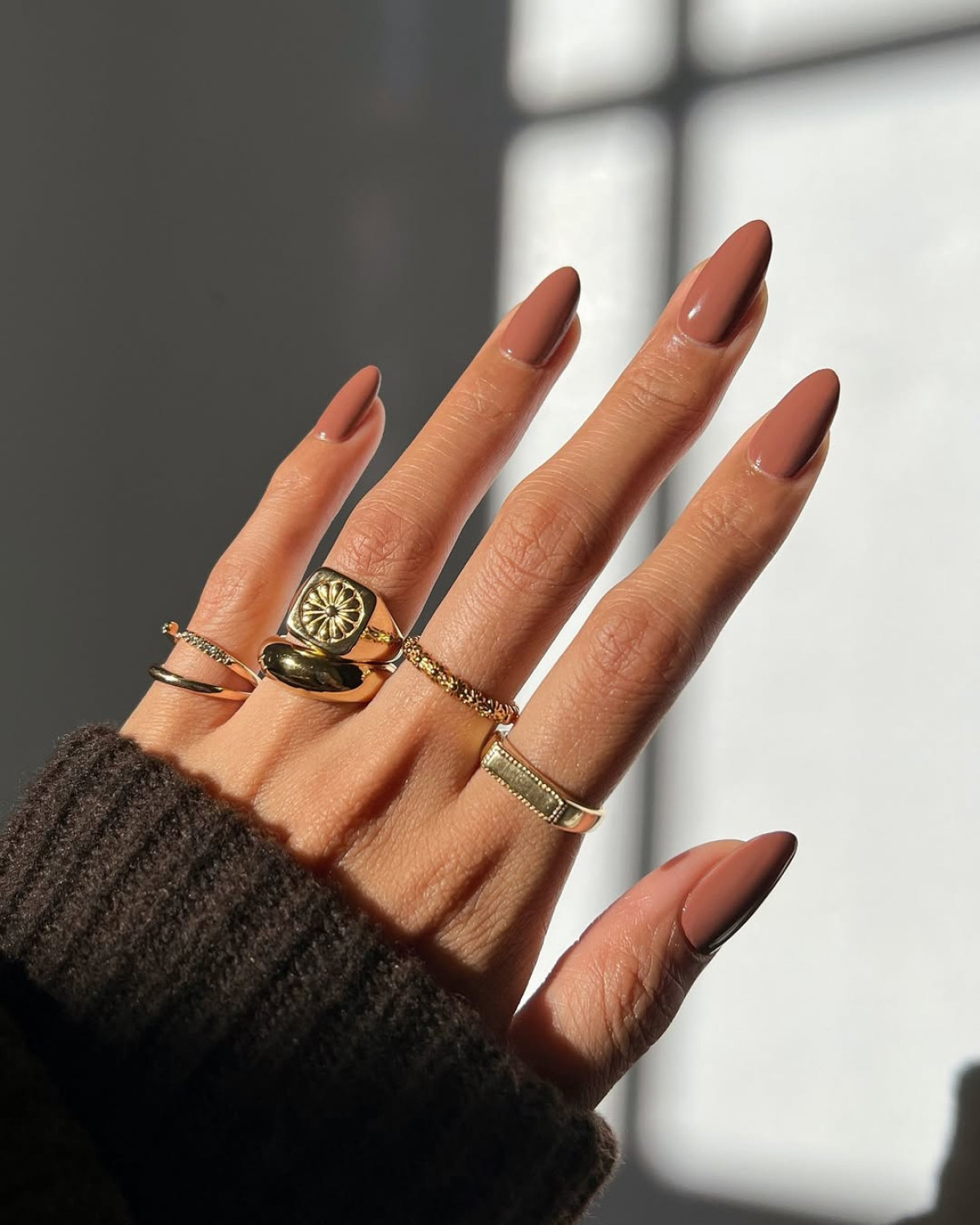 Осінній манікюр — лаки та nail-art trends фото