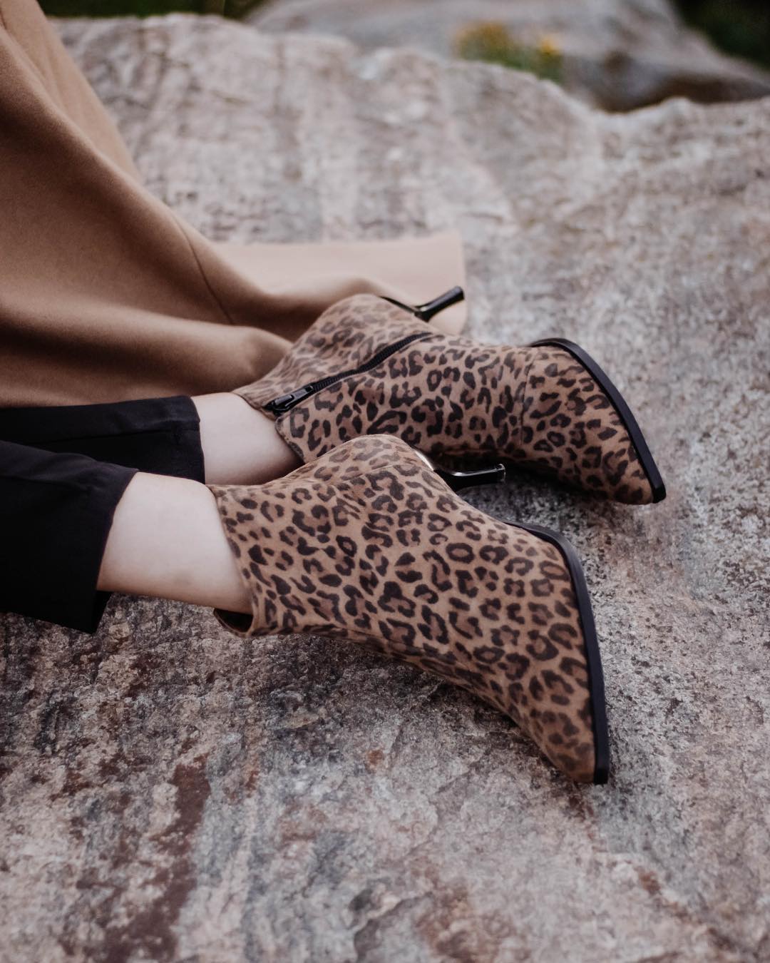 ботинки с леопардовым принтом 