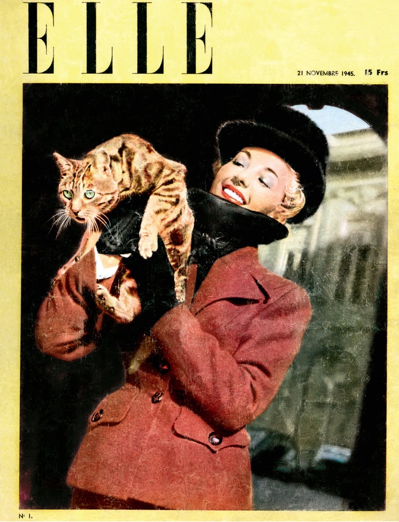 Первая обложка французского ELLE, 1945 год