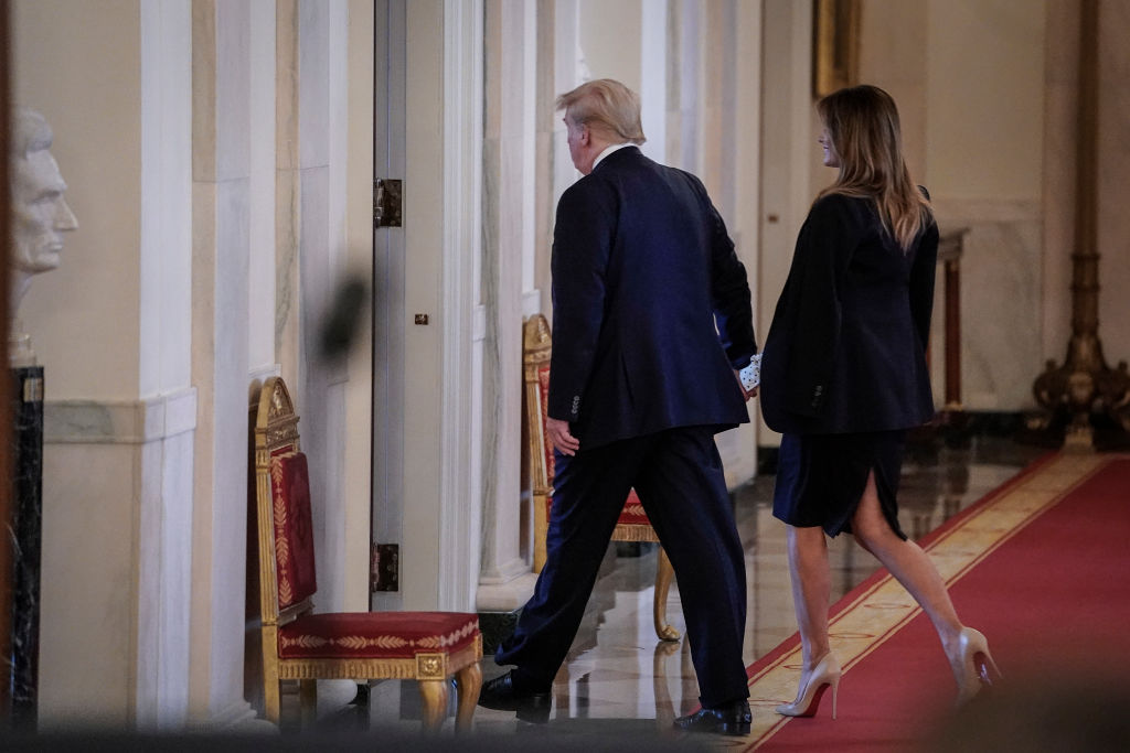 Мелания Трамп на приеме в Белом доме