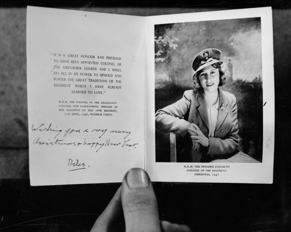 Різдвяна листівка королівської родини 1942