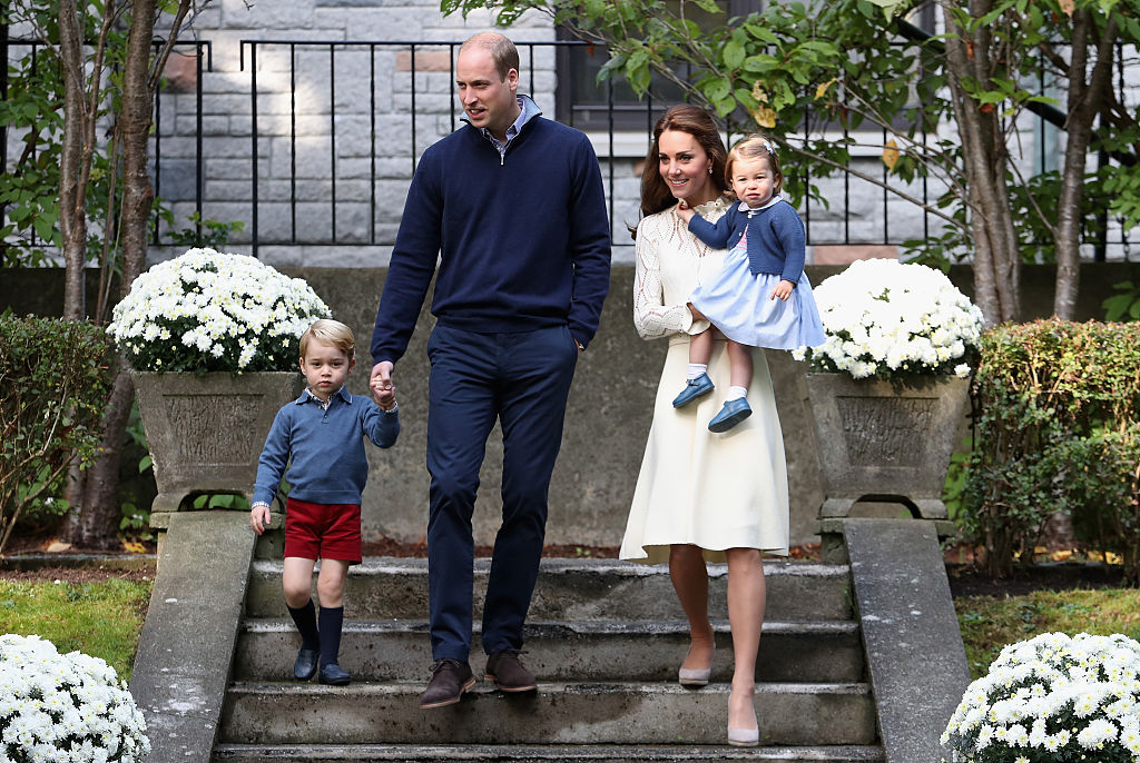 герцог и герцогиня Кембриджские с детьми