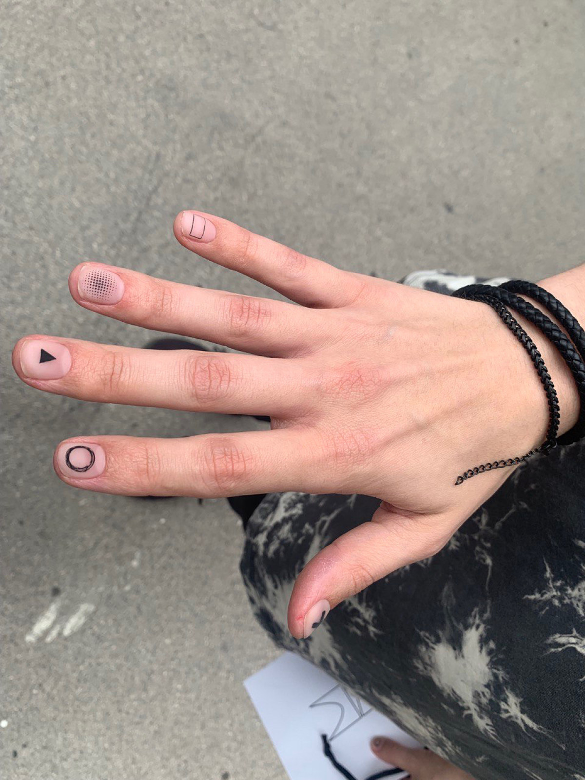 чоловічий манікюр чорний 2025 