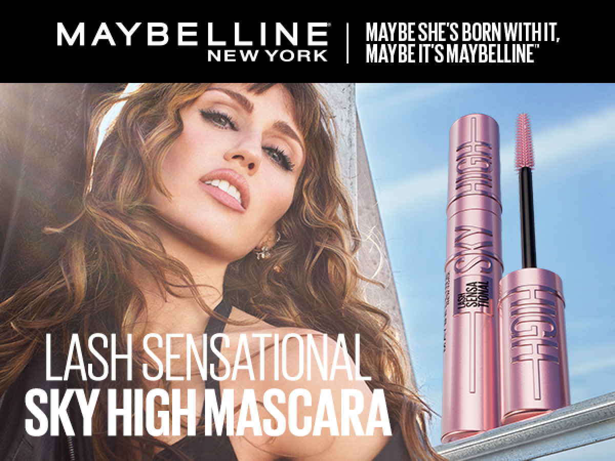 Майлі Сайрус - нове обличчя Maybelline New York