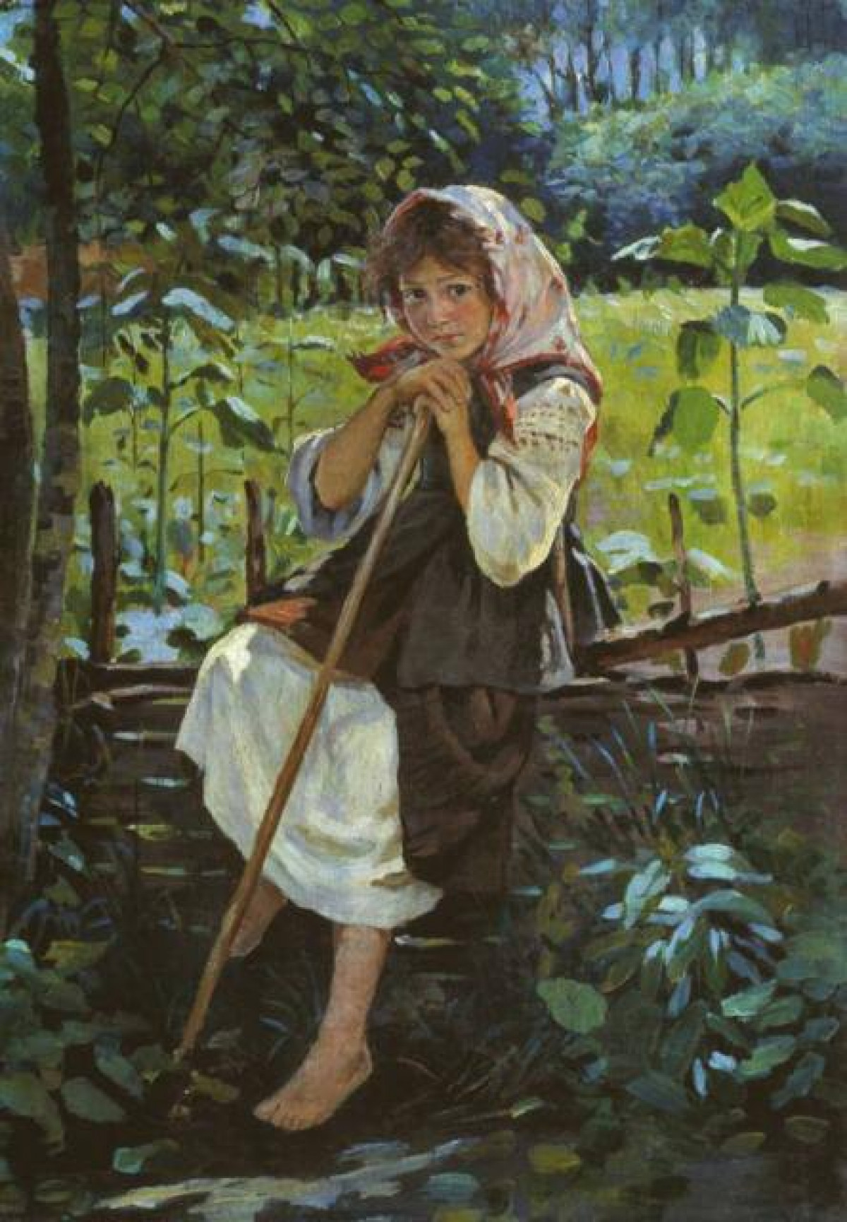 «Сельская девочка», Константин Трутовский 