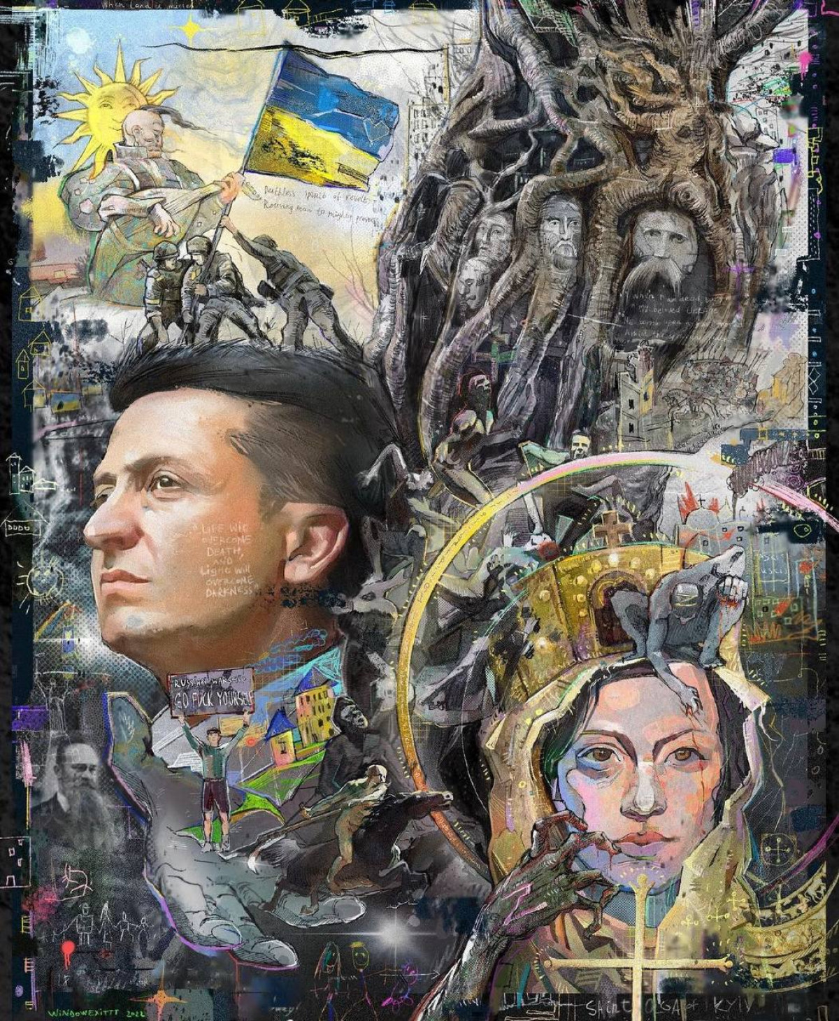 Ілюстрації на тему війни в Україні