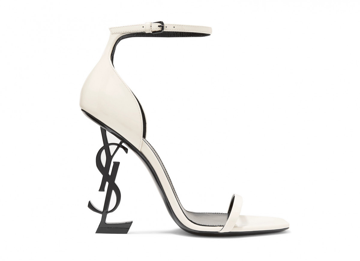туфли с каблуком-монограммой из трех «кассандровских» букв YSL