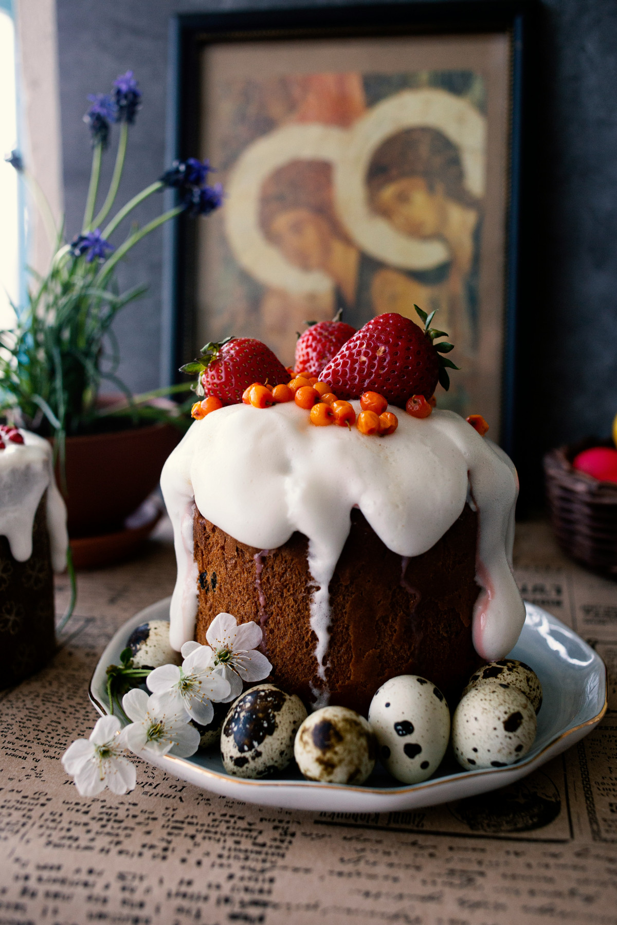 Біла глазур на пасці