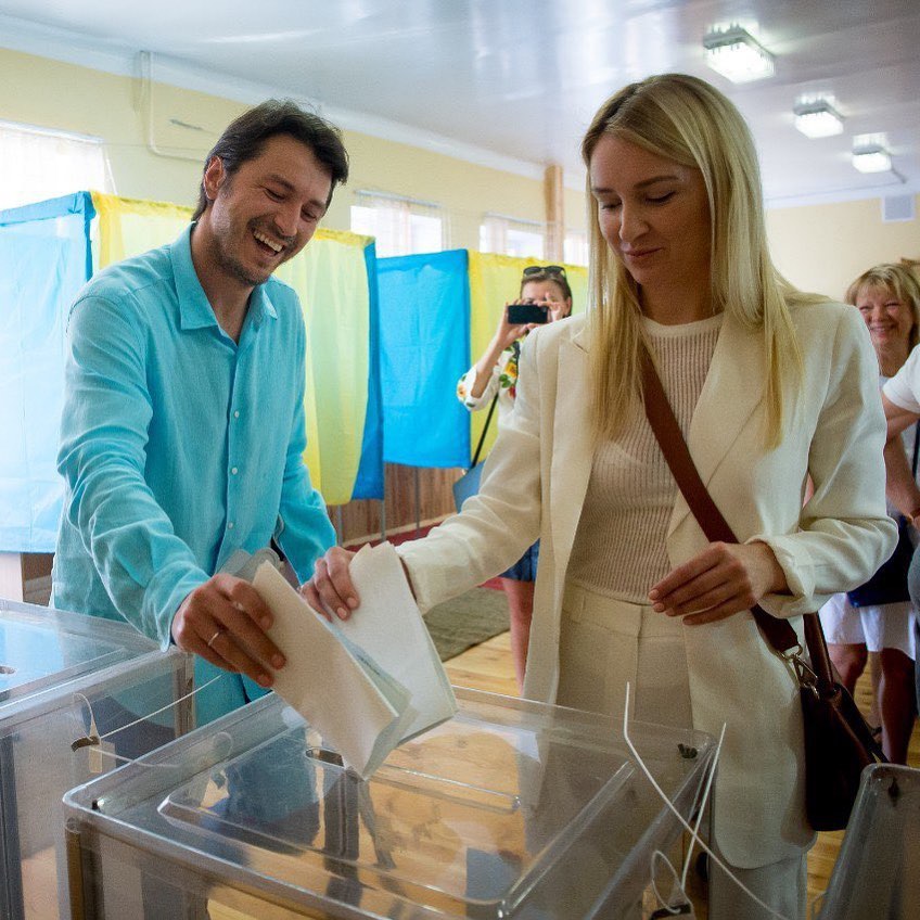 Сергій Притула з дружиною